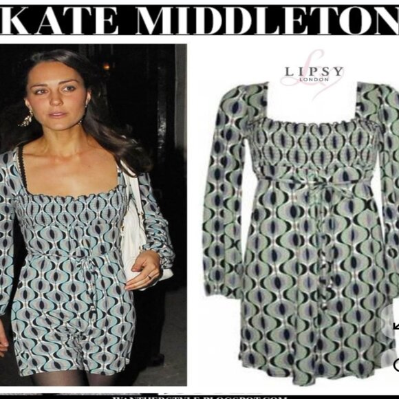 *RARE!  Vintage Lipsy London Geometric Print Mini Dress SIZE S -  UK8 US4 - Picture 1 of 7